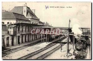 Noisy le Sec Postcard Old Railway Station (Railway train) TOP