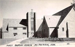 First Baptist Church McPherson, Kansas, USA Unused 