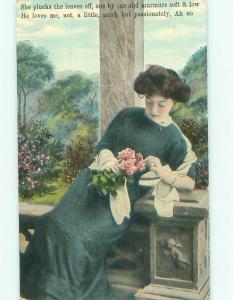 Divided-Back PRETTY WOMAN Risque Interest Postcard AA8355