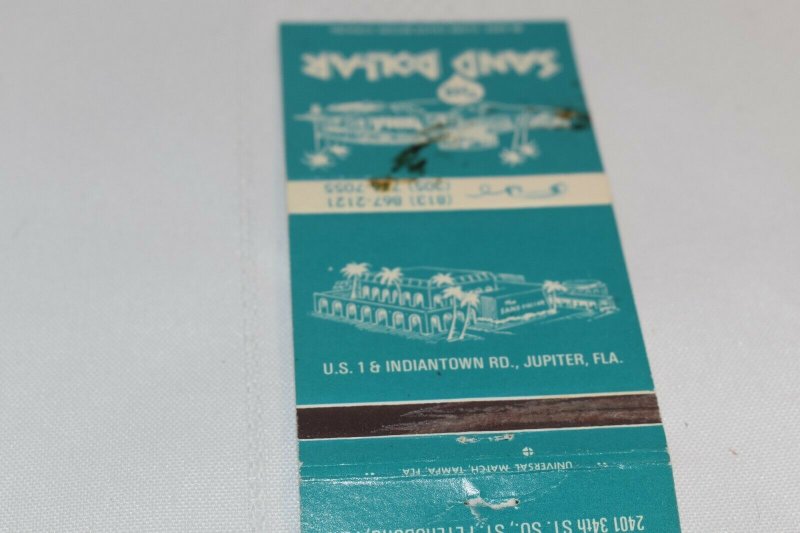 The Sand Dollar Jupiter Florida 30 Strike Matchbook Cover 