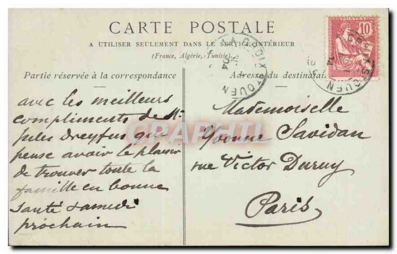 Old Postcard Compiegne Joan of Arc Statue