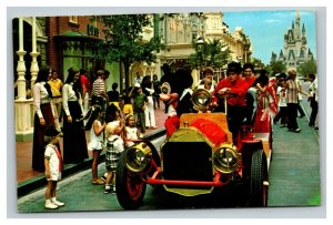Vintage 1972 Postcard Walt Disney World Mickey Mouse on Main Street USA