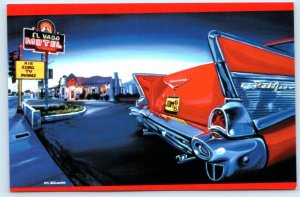 ALBUQUERQUE, NM~ Jerry McClanahan ROUTE 66 ~ EL VADO MOTEL  4x6 ~2005 Postcard