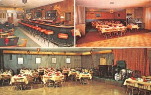 Sheridan, WY Wyoming GOLDEN STEER RESTAURANT & BAR~Dance Floor ROADSIDE Postcard