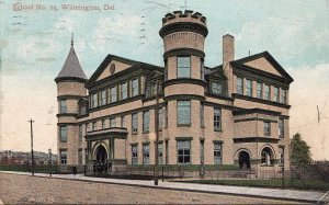 Postcard School No 24 Wilmington DE 1907