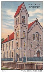 The Tome Memorial Methodist Church, Port Deposit, Maryland, 1930-1940s