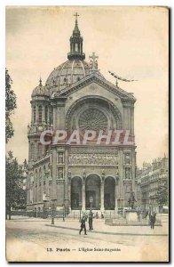 Old Postcard Paris the St. Augustine Church