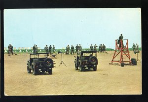 Camp Drum, New York/NY Postcard, Firing Range, Jeeps, US Army