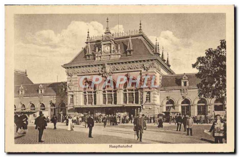 Postcard Old Dusseldorf Hauptbahnhof Blondatbrunnen Frog