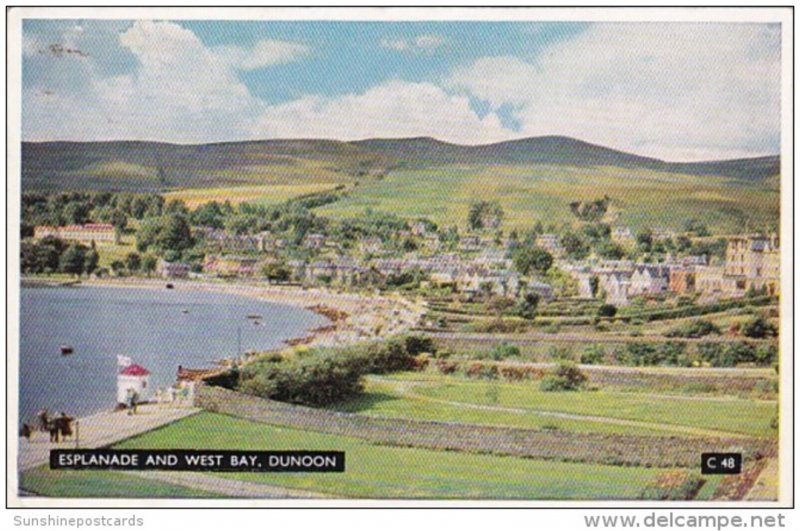 Scotland Dunoon Esplanada and West Bay 1957