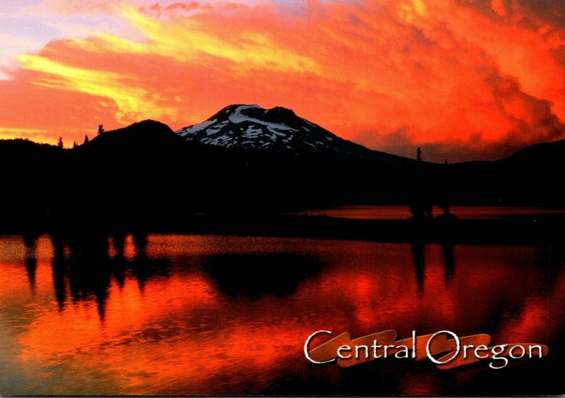 Oregon Sunset On Sparks Lake