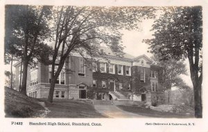 Stamford Connecticut High School Real Photo Vintage Postcard AA31339