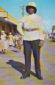 Jamaica Kingston Native Policeman Cunard Line Postcard