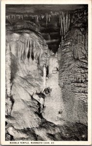 Vintage Postcard Marble Temple Mammoth Cave, Kentucky KJ11