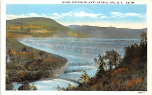 Gilboa Dam & Spillway New York Postcard