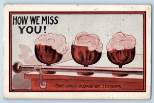 Camp Douglas Wisconsin WI Postcard Beer The Last Rows Of Summer 1921 Vintage
