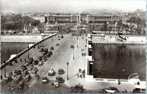 postcard Paris France - Pont et place de la Concorde