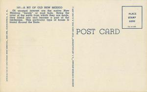 Postcard A Bit Of Old New Mexico Jacal Mud Hut