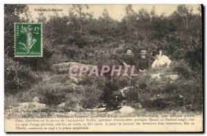 Old Postcard Forest Paimpont Fountain Baranton Enchanter Merlin