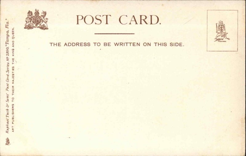 Tampa Florida FL Model Cigar Factory Interior Workers Tuck c1900s-20s Postcard