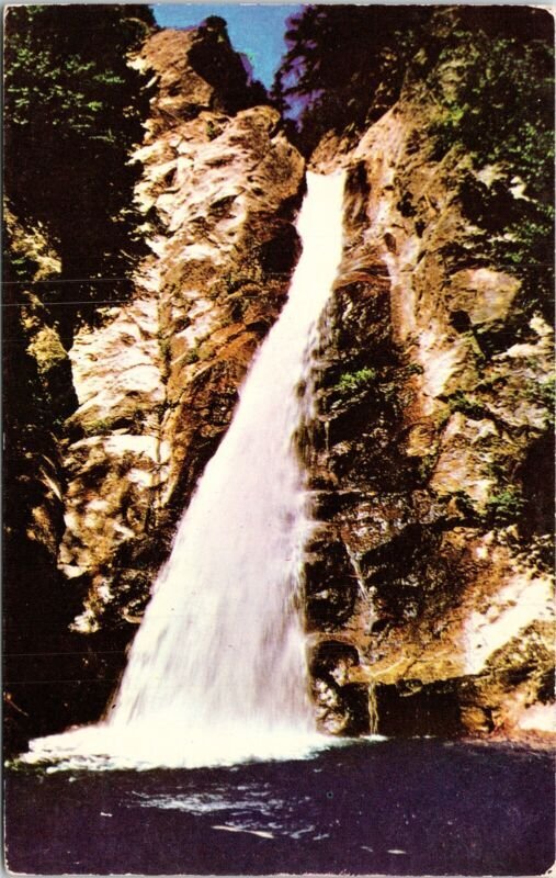 Glen Ellis Falls Pinkham Notch White Mountains New Hampshire Conway Rd Postcard