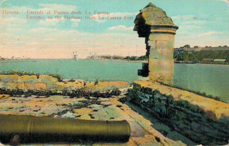 Cuba - Havana Entrance to the Harbour from La Fuerza Fort 02.18