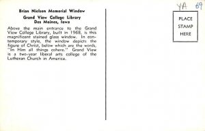 Brian Nielsen Memorial Window Des Moines, Iowa