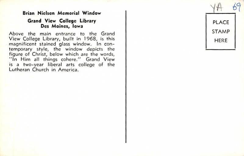 Brian Nielsen Memorial Window Des Moines, Iowa