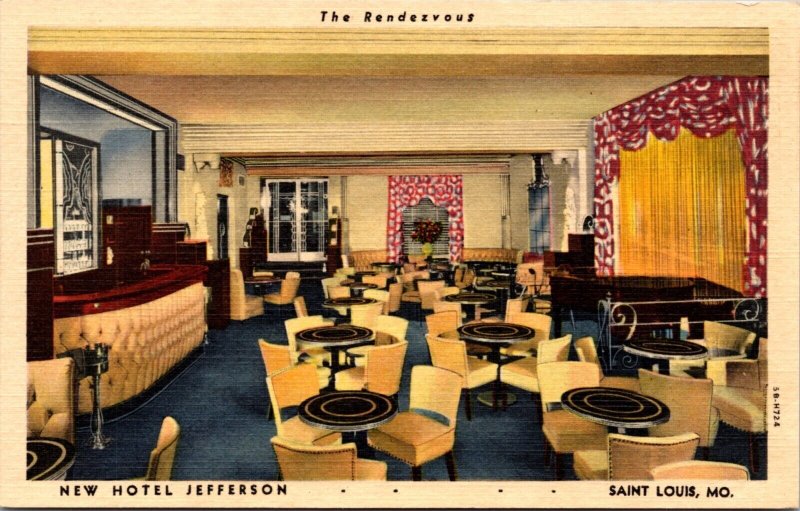 Linen PC The Rendezvous Cocktail Lounge Hotel Jefferson Saint Louis Missouri