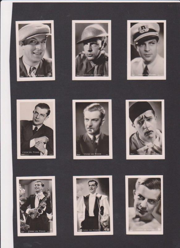 FILM CINÉMA MOVIE 100 Vintage ROSS Real Photo CIGARETTE Cards 1930's