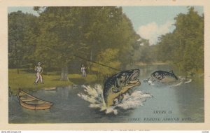 APSLEY , Ontario , Canada , 1930s ; Fishing Exaggeration #2