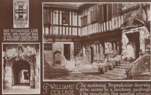 Yorkshire St Williams College Jacob History Entrance Area Real Photo Postcard