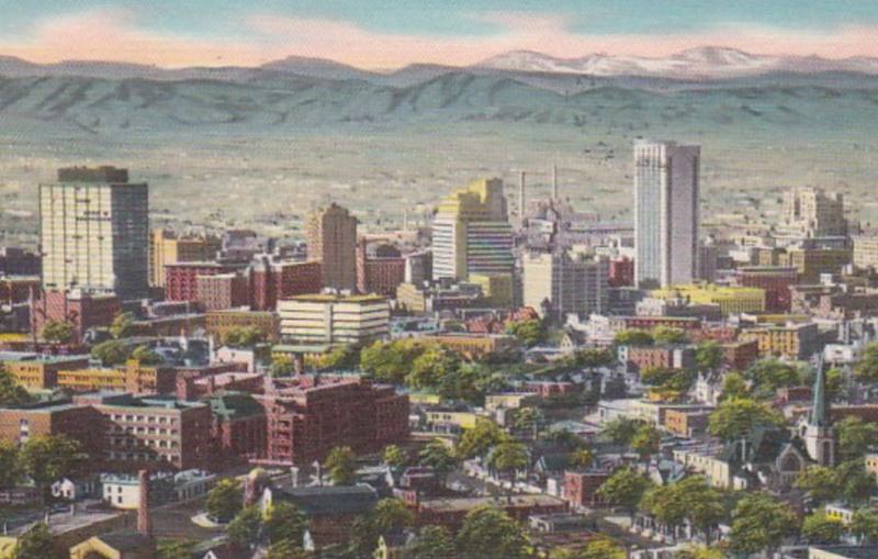 Colordao Denver Panoramic View 1960