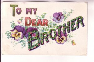 To My Dear BROTHER, Panies, Used 1907 Nova Scotia Split Ring Cork Cancel