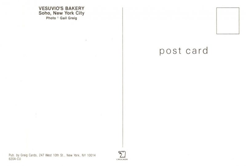 New York City, Soho, Vesuvio's Bakery