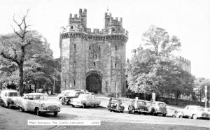 LANCASTER LANCASHIRE UK~THE CASTLE-MAIN ENTRANCE PHOTO POSTCARD