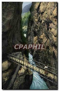 Old Postcard Aareschlucht