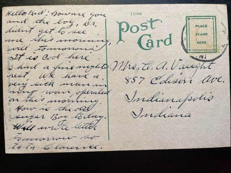 Vintage Postcard>1907-1915>Mt. Carmel Hospital>Columbus>Ohio