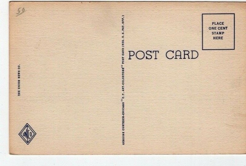 Cincinnati Union Terminal Concourse Ohio Vintage Postcard Art Deco Architecture