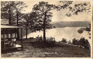 RPPC, Taneycomo from Cliff House Club, Powersite,  Branson MO, Old Post Card