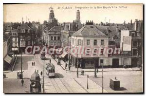 Old Postcard From The Perspective Calais Rue Royale