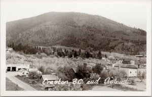 Creston BC & District Universal Motors UNUSED Real Photo Postcard F48