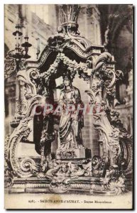 Old Postcard Sainte Anne D & # 39Auray Miraculous Statue