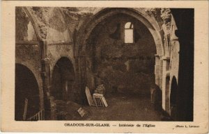 CPA ORADOUR-sur-GLANE - Int. de l'Église (122462)