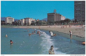 Swimming, Kids Playing on Beach, Sylvia Hotel, Vancouver, British Columbia, C...