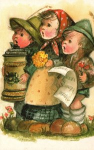 Vintage Postcard 1910's Friendship Souvenir Remembrance Childhood Memories