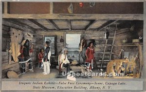 Iroquois Indian Exhibit, State Museum - Albany, New York NY Postcard