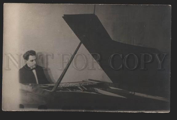 116512 EYGENSON Russian Jewish PIANIST Musician old PHOTO RARE