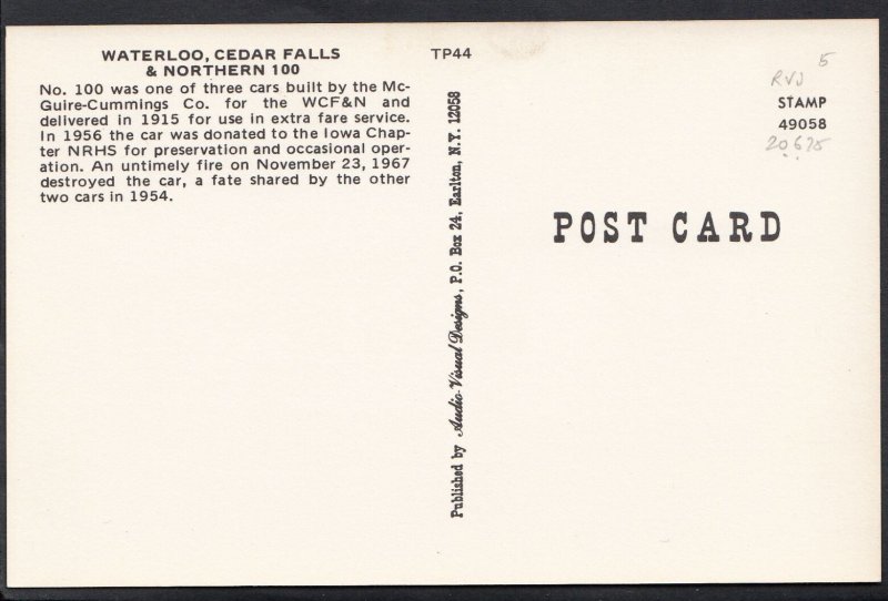 Transport Postcard - Waterloo, Northern 100 Car    MB234