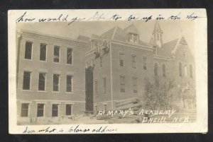 RPPC O'NEILL NEBRASKA ST. MARY'S ACADEMY SCHOOL REAL PHOTO POSTCARD